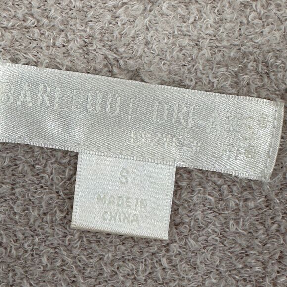 Barefoot Dreams Cozy Chic Lite Womens Knit Sweater Cardigan Size S Tan Lounge - Picture 3 of 7